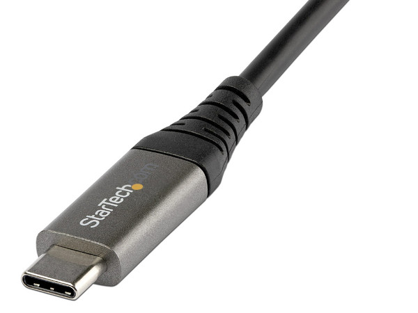 Adaptador USB-C Startech Multipuertos, 4 en 1, 4K 60Hz, Cable de 25 cm. Color Gris.