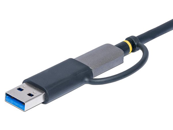 Lector de Tarjetas StarTech FCREADMICRO3V2, de USB-C/USB-A a Lector de tarjetas SD, MicroSD y CompactFlash. Color Gris.