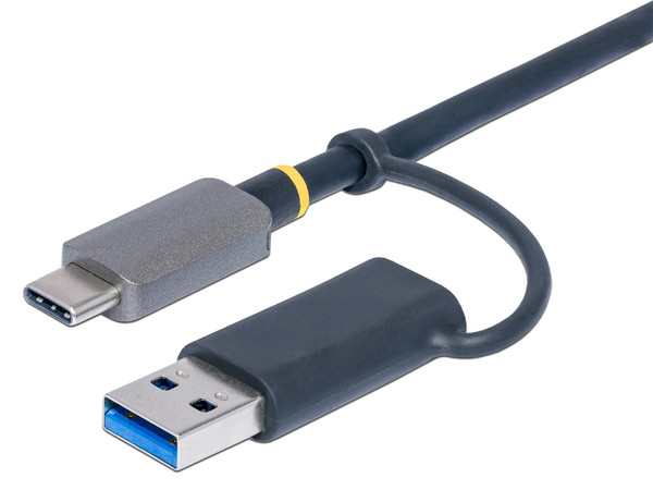 Lector de Tarjetas StarTech FCREADMICRO3V2, de USB-C/USB-A a Lector de tarjetas SD, MicroSD y CompactFlash. Color Gris.