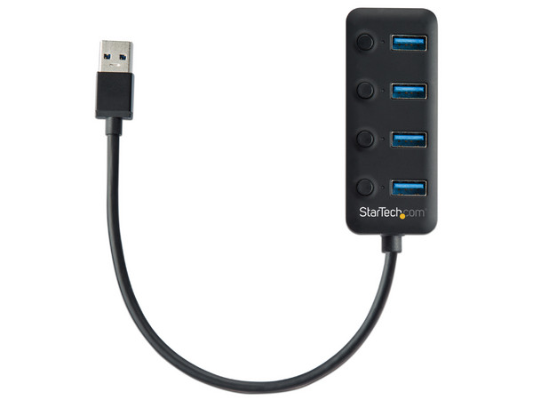 Hub Concentrador StarTech USB 3.0 de 4 puertos.