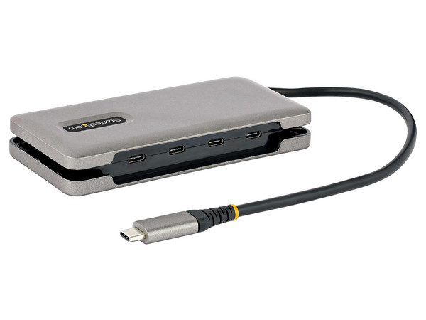 Hub USB-C StarTech HB31CM4CPD3 de 4 Puertos USB-C (H). Color Gris.