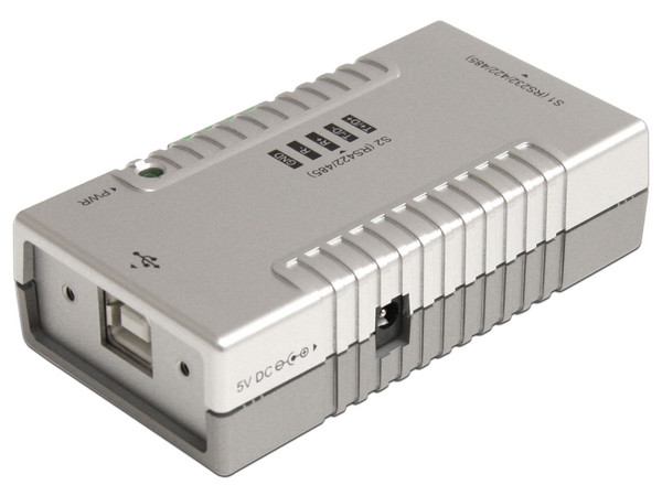 Adaptador USB a 2 puertos Serial RS232 RS422 RS485 con retención COM.