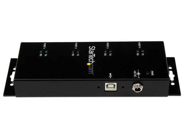Hub Concentrador Adaptador USB a Serial RS232 DB9 4 Puertos  Riel DIN Industrial Montaje en Pared