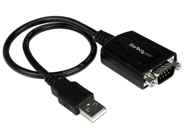 Cable adaptador de USB a Puerto Serial DB9, 30cm.