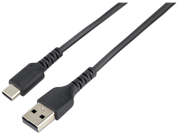 Cable en espiral StarTech de USB-A a USB-C, 50cm. Color Negro.