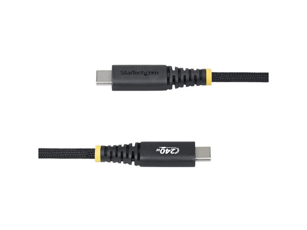 Cable de carga USB-C StarTech S2CEPR2M-USBSL-CABLE Con PD 240W y revestimiento trenzado de 2 m. Color negro.