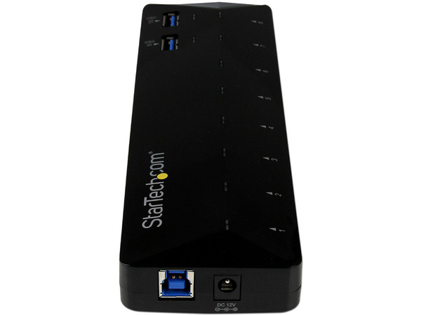 Concentrador USB 3.0 de 10 Puertos - Hub con Puertos de Carga y Sincronización, 2 Puertos de 1.5A