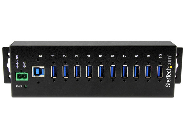 Concentrador Industrial USB 3.0 de 10 Puertos con alimentación 