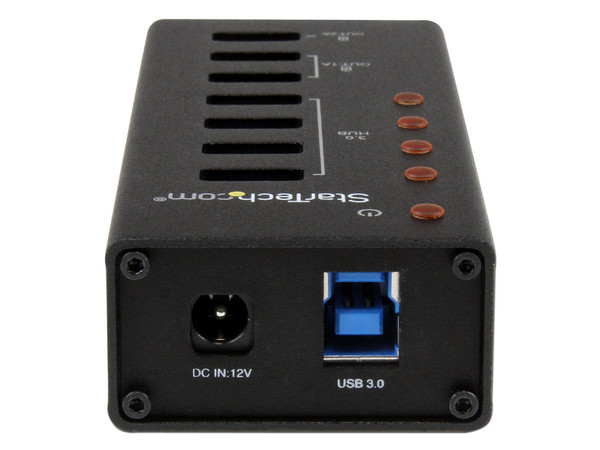 Hub Concentrador USB 3.0 de 4 Puertos y 3 Puertos de Carga USB ( 2x 1A y 1x 2A).
