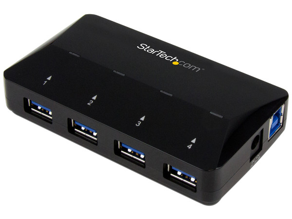 Hub USB 3.0 de 4 Puertos de Carga y Sincronización (Convierte 1 puerto USB en 4).