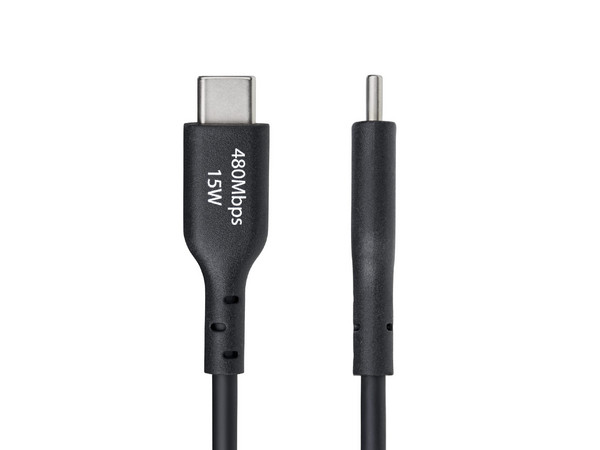 Cable de Carga USB StarTech USB2AC1MNCWHE, USB Tipo A a USB Tipo C, 1m, Color Negro.
