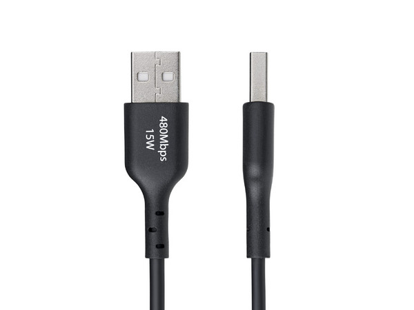 Cable de Carga USB StarTech USB2AC1MNCWHE, USB Tipo A a USB Tipo C, 1m, Color Negro.
