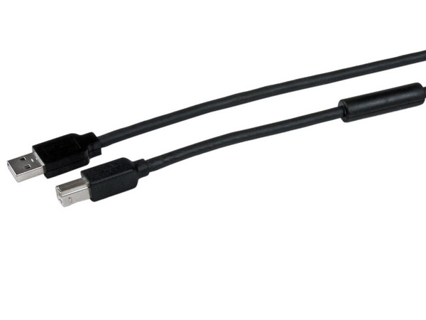 Cable StarTech USB 2.0 Activo de tipo A (M) a tipo B (M), 15 m.