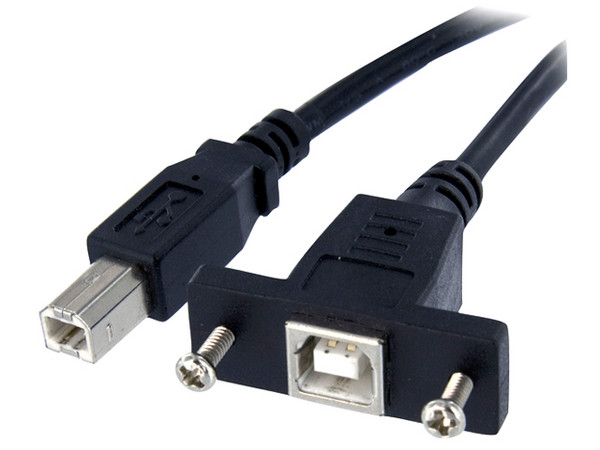 Cable USB tipo B (M-H) para Montaje en Panel.