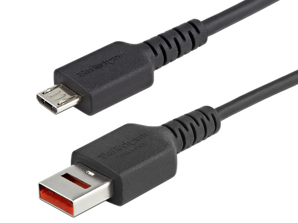 Cable de carga StarTech de USB-A (M) a micro USB-B (M), de 1m. Color negro.