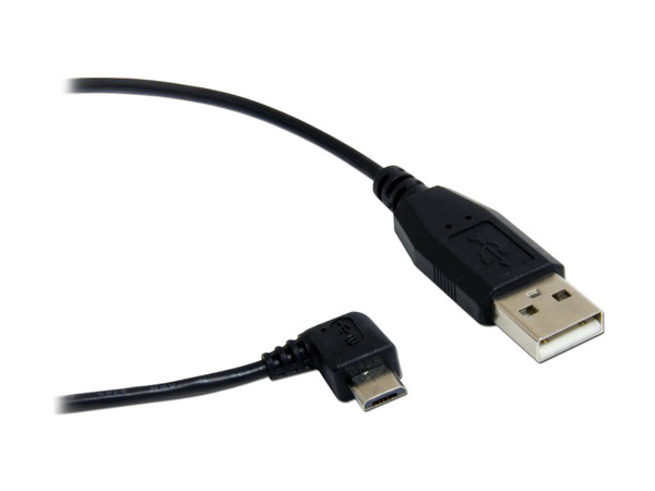 Cable USB Micro-B en ángulo derecho a USB tipo A (M-M), 1.8m.