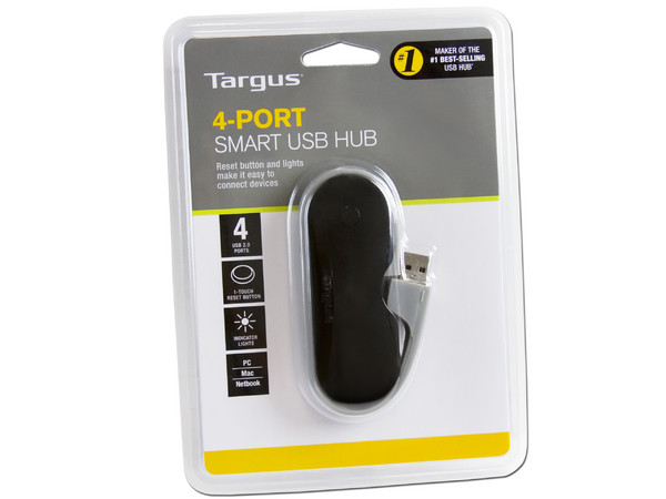 Hub USB Targus Smart de 4 Puertos (Convierte 1 puerto USB en 4).   