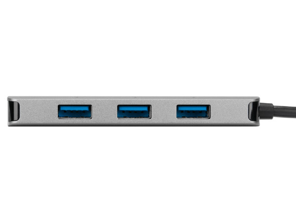 Hub USB TARGUS ACH226BT USB Tipo C (Macho) a 4 USB 3.0, Color Plata.