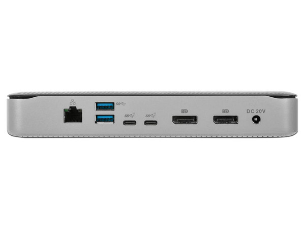 Docking Station Targus DOCK215USZ, Thunderbolt 3, USB Tipo C, USB 2.0, RJ-45, DisplayPort, Salida de audio y Micrófono. Color Negro.