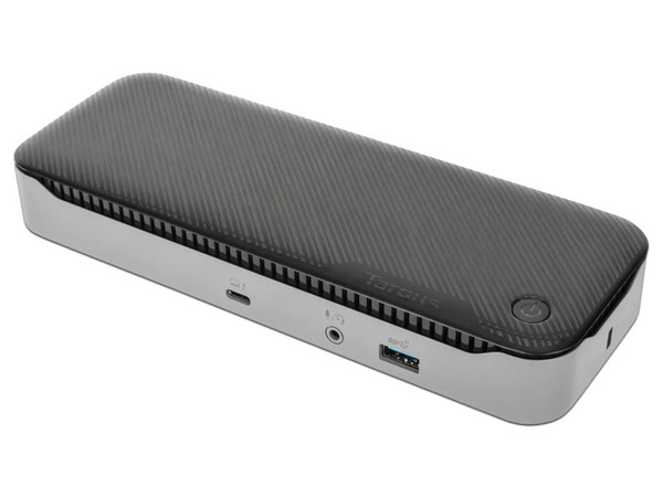 Docking Station Targus DOCK215USZ, Thunderbolt 3, USB Tipo C, USB 2.0, RJ-45, DisplayPort, Salida de audio y Micrófono. Color Negro.