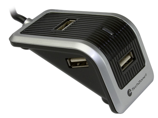 Hub USB TechZone de 4 Puertos USB 2.0