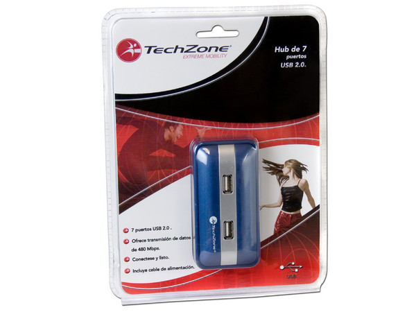 Hub USB Thechzone de 7 Puertos (Convierte 1 puerto USB en 7).