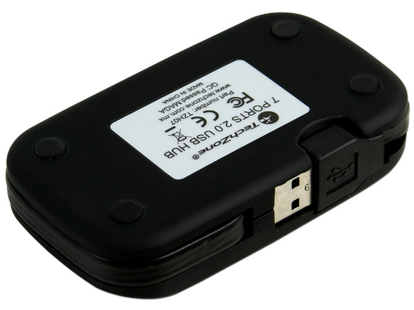 Hub USB TechZone de 7 Puertos (Convierte 1 puerto USB en 7).