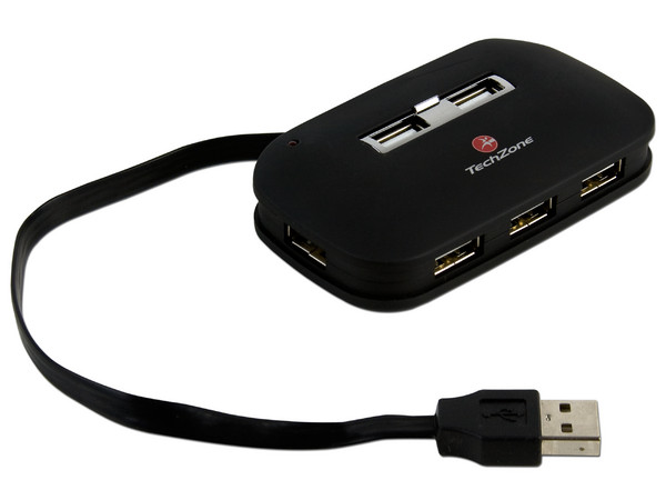 Hub USB TechZone de 7 Puertos (Convierte 1 puerto USB en 7).