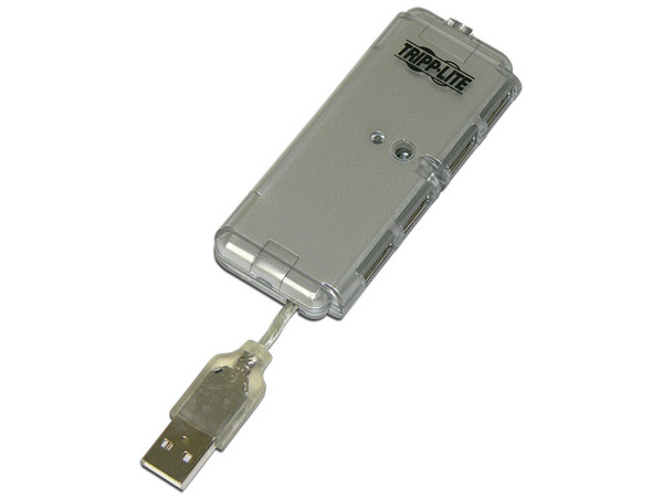Mini Hub Tripp Lite de 4 Puertos USB 2.0 (Convierte 1 puerto USB en 4)