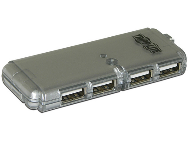 Mini Hub Tripp Lite de 4 Puertos USB 2.0 (Convierte 1 puerto USB en 4)