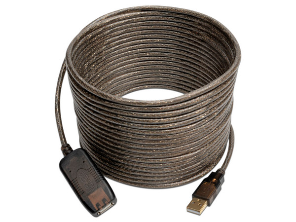 Cable Extension USB 2.0 Tripp Lite Longitud 7.6 m Conector en el Primer Extremo USB A 2.0 (Macho) a USB A 2.0 (Hembra)