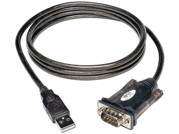 Cable Adaptador USB a Serial (USB-A a DB9 M/M), 1.52 m.