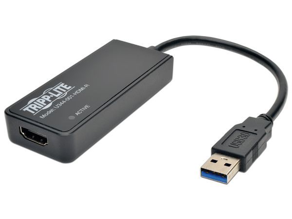 Adaptador TrippLite de Tarjeta Gráfica Externa de Video USB 3.0 SuperSpeed a Monitor HDMI Doble, SDRAM de 512 MB - 2048 x 1152, 1080p.