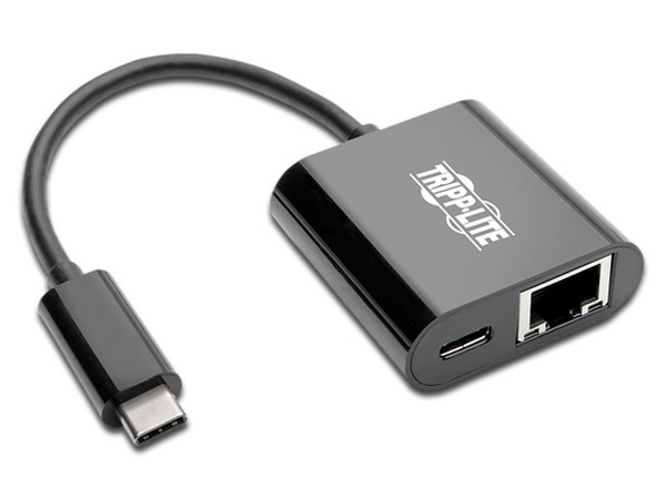 Adaptador Tripp Lite de USB-C a Gigabit Ethernet, Color Negro.