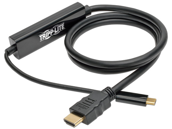 Cable de video TrippLite USB-C a HDMI de 90cm. Color Negro.