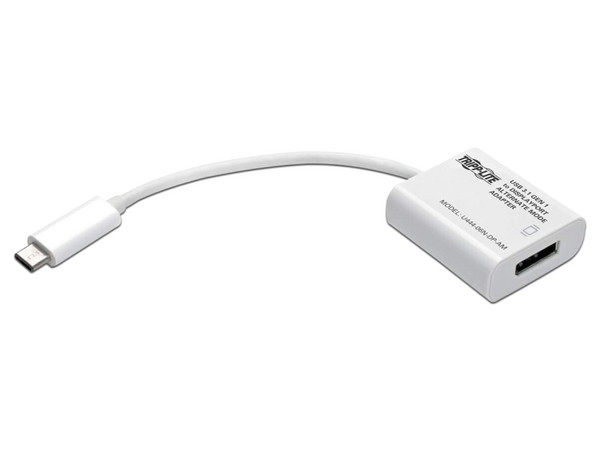 Adaptador de Video Tripp-Lite de USB-C a DisplayPort (M-H), 4K, compatible con Thunderbolt 3.