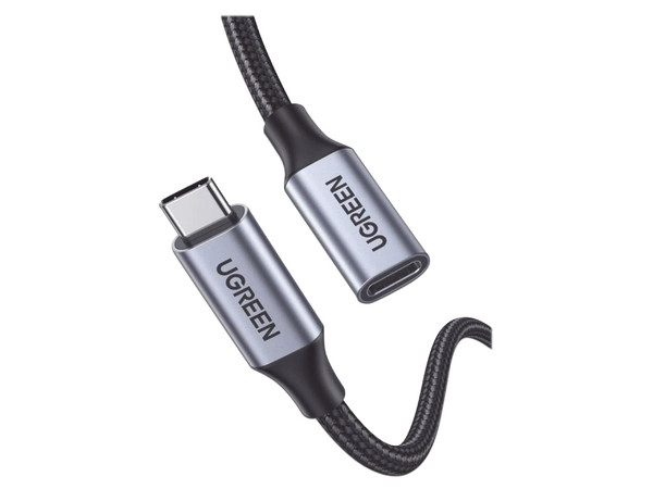 Cable de Extensión USB Tipo C 3.1 Gen2 UGREEN (M-H) de 1m, Color Negro.