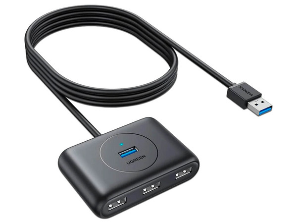 Hub UGREEN CR113 con 4 Puertos USB 3.0.