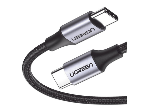 Cable UGREEN USB-C a USB-C (M-M) de 1m, Transferencia de Datos Hasta 48Gbps.