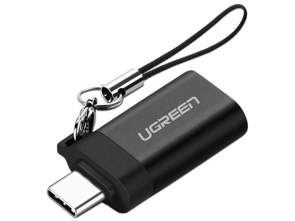 Adaptador UGREEN de USB-C a USB 3.0. Color Negro.