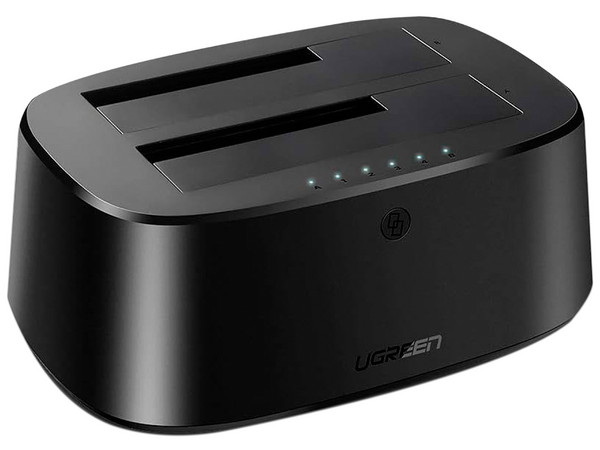 Adaptador Ugreen 50854 USB 3.0 a 2 Puertos SATA (M-HH), compatible con discos duros 2.5