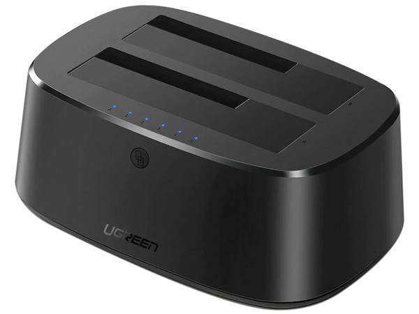 Adaptador Ugreen 50854 USB 3.0 a 2 Puertos SATA (M-HH), compatible con discos duros 2.5