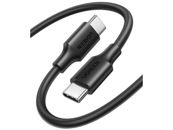 Cable UGREEN USB-C a USB-C de 1m, Estañado en Cobre, Carga y Sincronización de Datos.