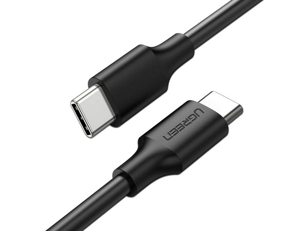 Cable UGREEN USB-C a USB-C de 1m, Estañado en Cobre, Carga y Sincronización de Datos.