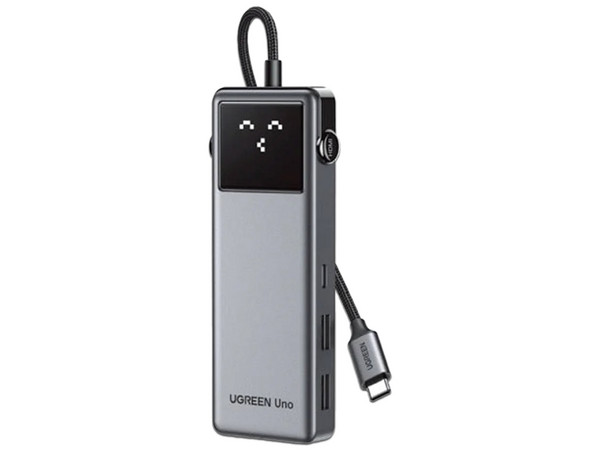 Hub USB UGREEN 75177 6 en 1, HDMI, USB Tipo C, USB Tipo A 3.0, 100W. Color Plata