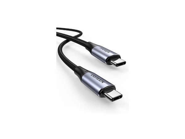 Cable USB-C a USB-C UGREEN 80150 Thunderbolt 3.2, 240W, 10 Gbps de 1m. Nylon Trenzado.