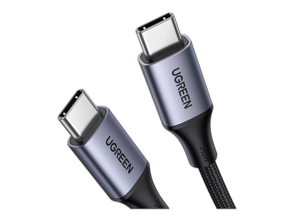 Cable Ugreen de Conector USB-C a USB-C, Potencia de carga de 240W, PD 3.1, 2m. Color Negro.