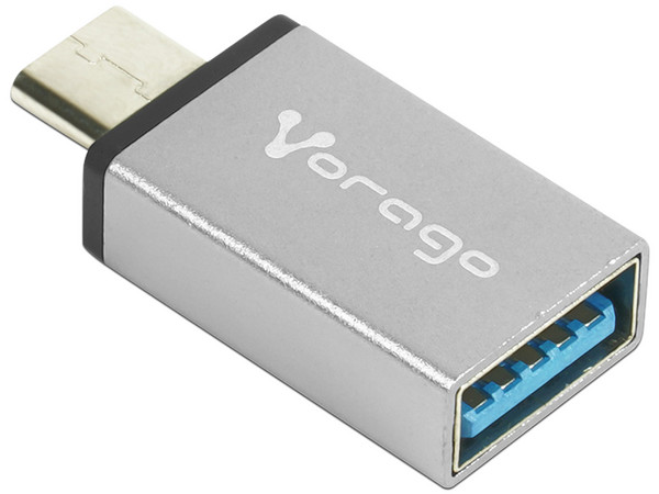 Adaptador Vorago ADP-101 OTG de USB C Macho a USB 3.0 Hembra.