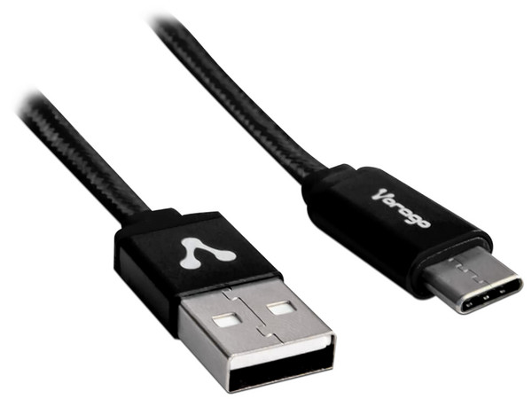 Cable Vorago de USB 2.0 a USB-C de 1m. Color Negro.
