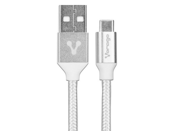 Cable Vorago de USB 2.0 a USB-C de 1m. Color Blanco.